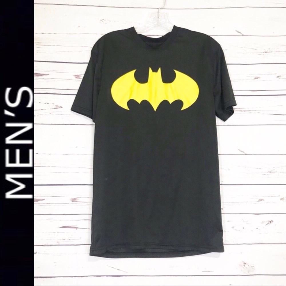 Batman Short Sleeve Dry Fit Style Black Shirt